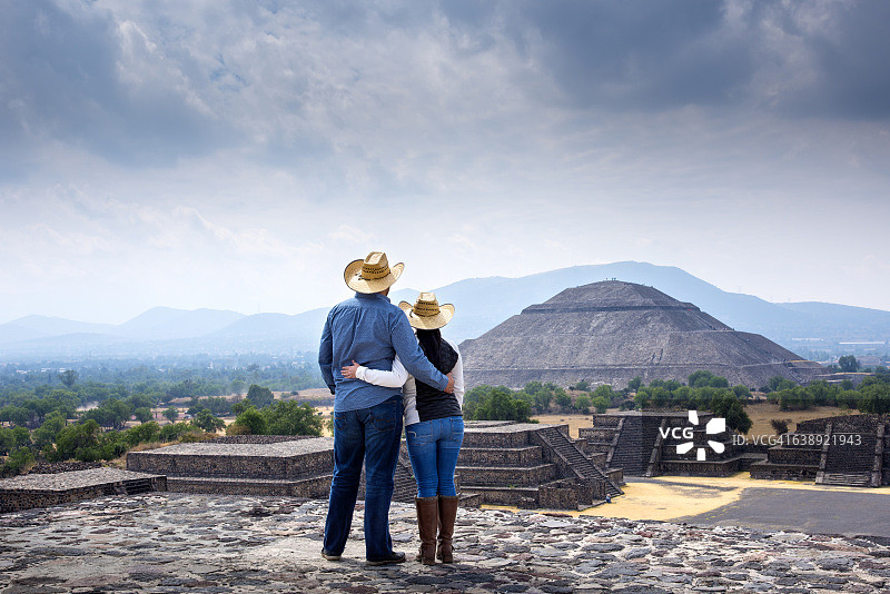墨西哥太阳金字塔图片素材