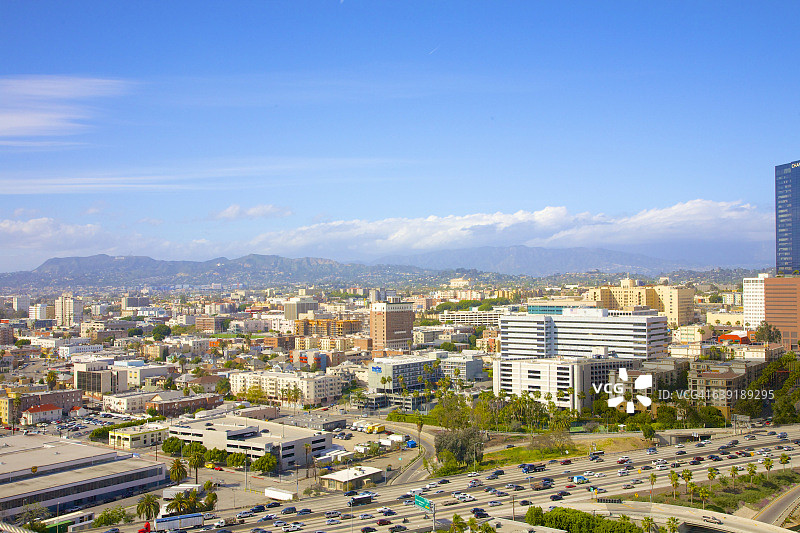 洛杉矶JW万豪酒店屋顶景观图片素材