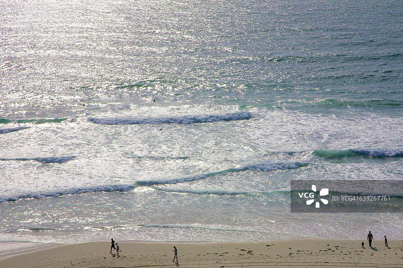 加利福尼亚州君主湾盐溪海滩鸟瞰图图片素材
