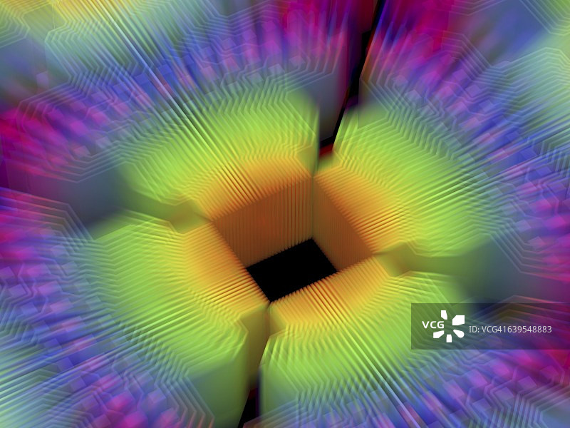 量子计算机电子线路图片素材