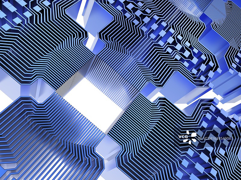量子计算机电子线路图片素材