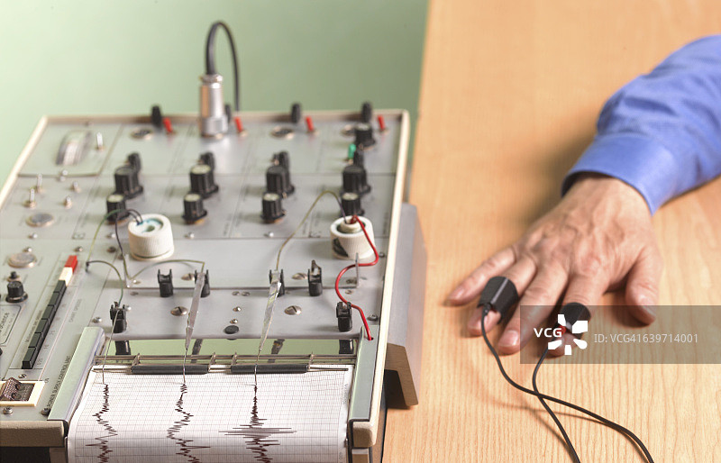 工作面试中的谎言检测图片素材