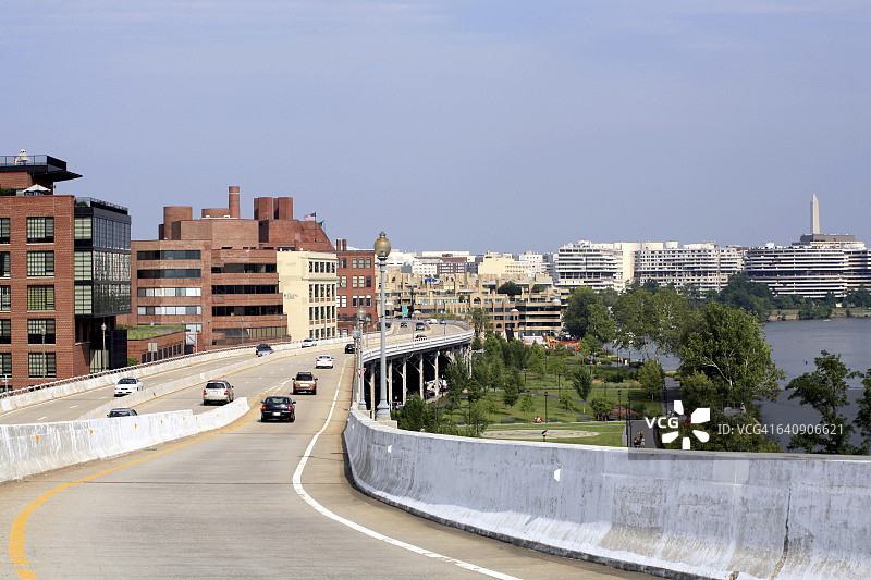 乔治敦和华盛顿特区天际线图片素材