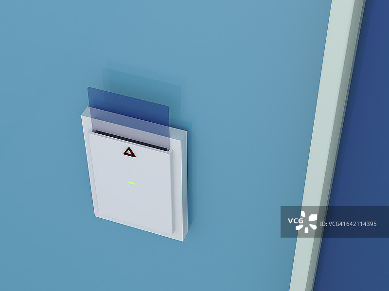 玻璃卡读卡器3D渲染图片素材