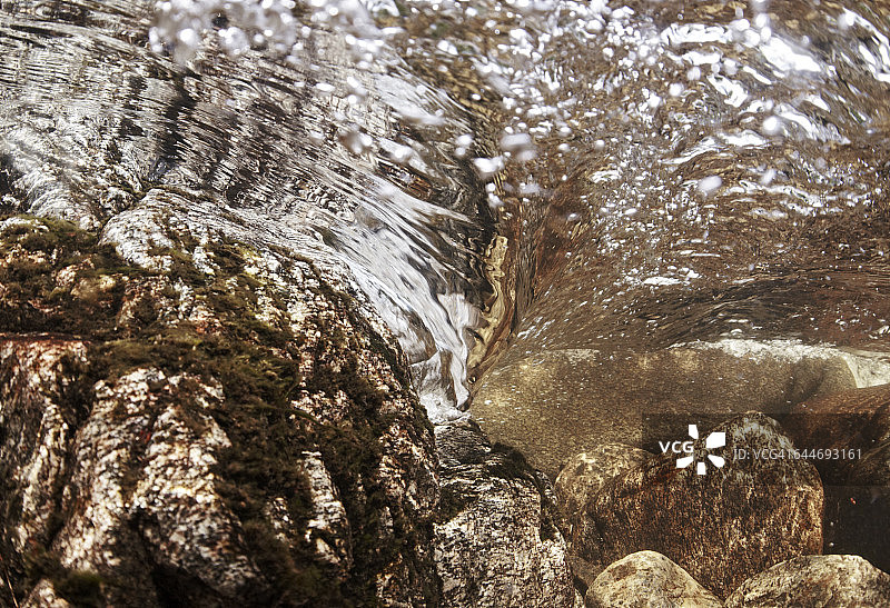 阿迪朗达克水下河流景观图片素材