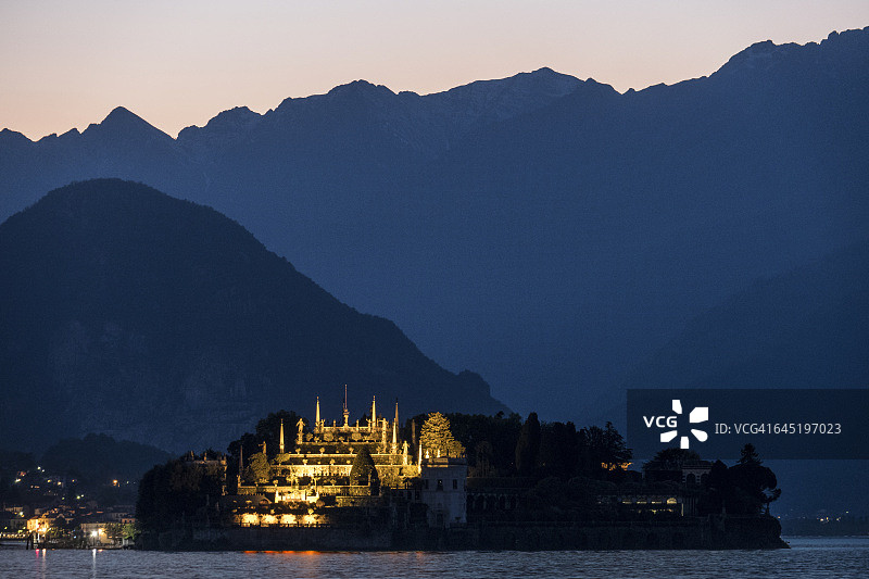 马焦雷湖贝拉岛花园图片素材
