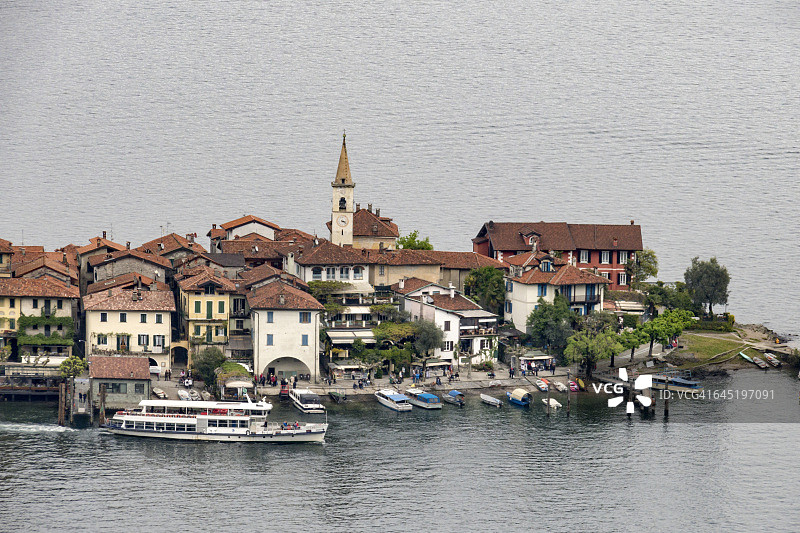 意大利马焦雷湖佩斯卡托里岛图片素材