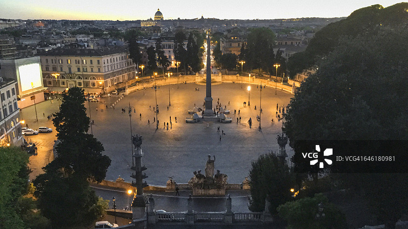 从高角度看城市场景图片素材