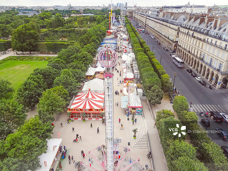 从高角度看城市场景图片素材