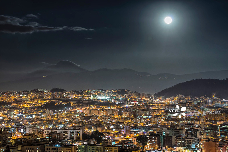 城市景观——昼与夜图片素材