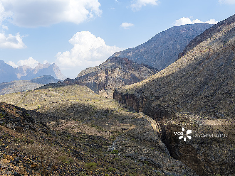 阿曼杰贝尔阿赫达尔Al Batinah Wadi Bani Awf图片素材