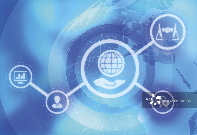 象征商业全球化图片素材