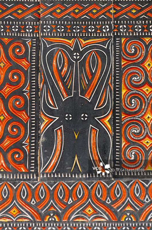 凯特凯苏：雕刻彩绘房屋面板图片素材