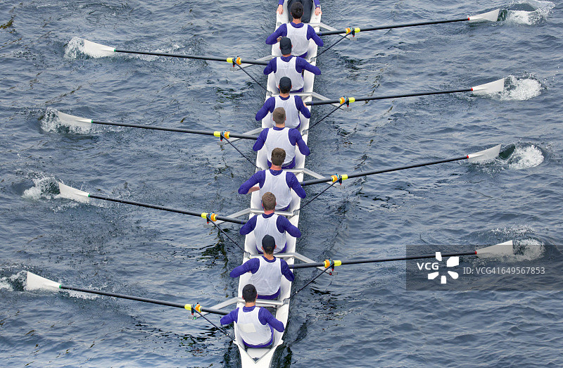 八人划艇图片素材