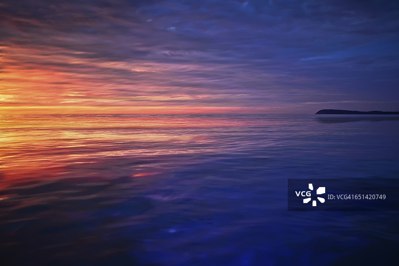 海景日落时图片素材