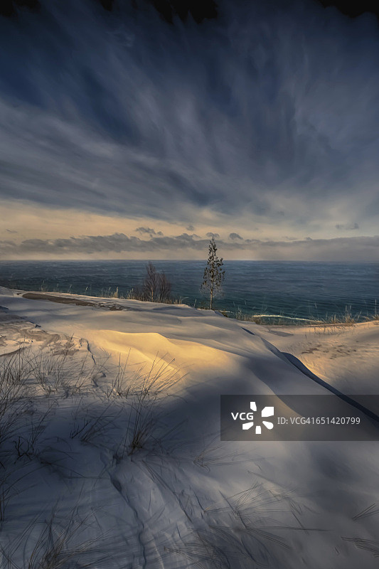 冬季海景图片素材