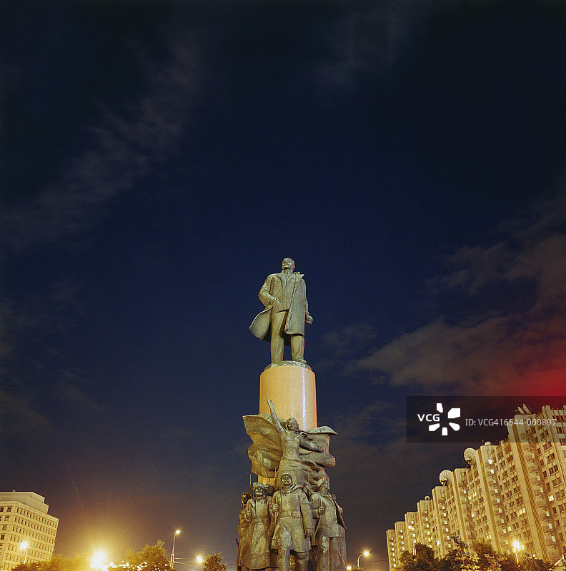 列宁雕像图片素材