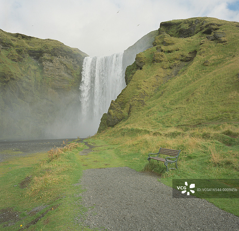 斯科加福斯瀑布图片素材