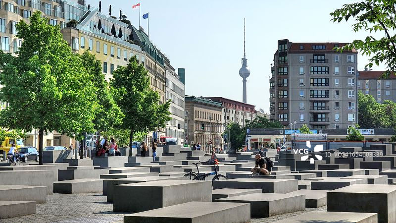 欧洲被害犹太人纪念碑，柏林图片素材