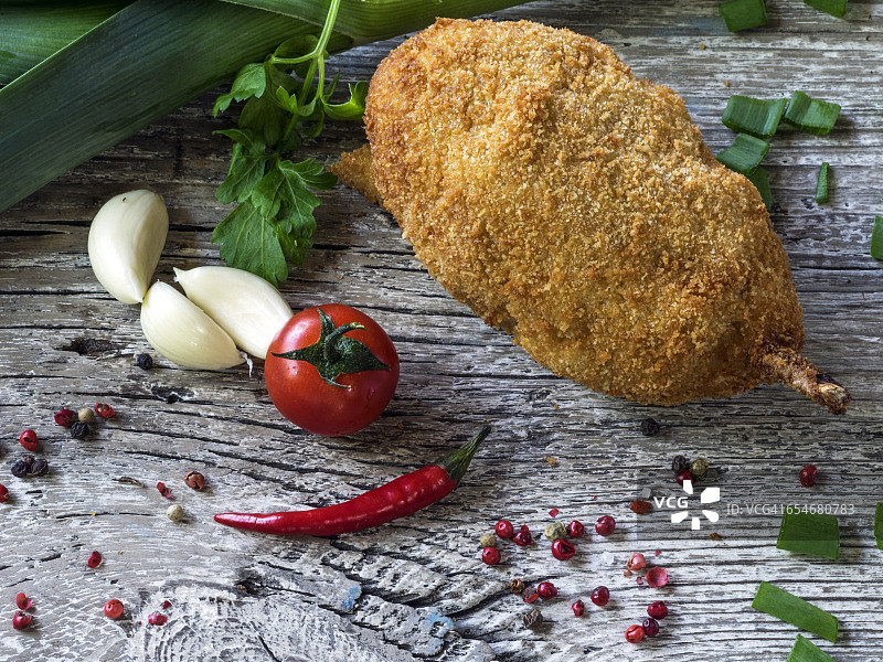 乌克兰风味炸鸡排图片素材