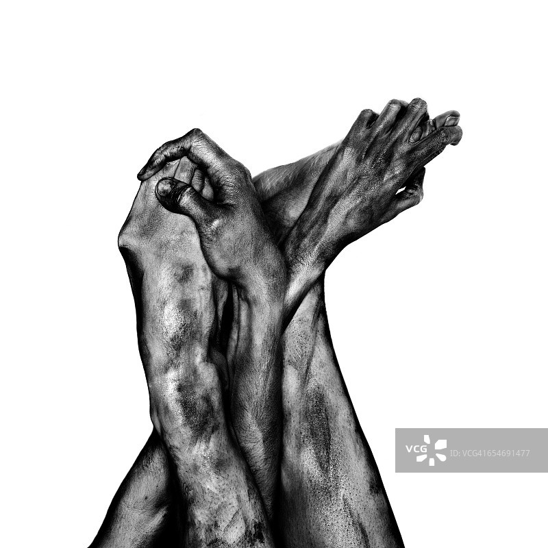 用手按脚图片素材