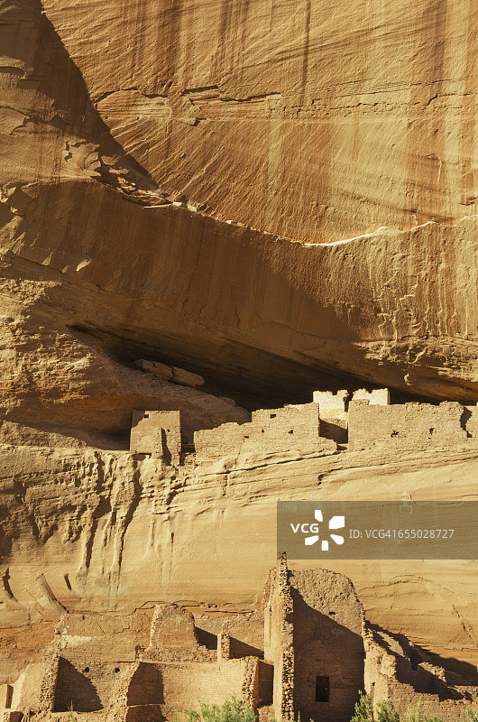 谢伊峡谷的白宫遗址图片素材
