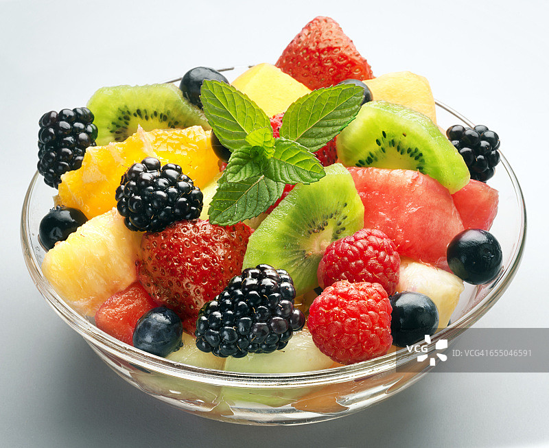 水果沙拉碗图片素材