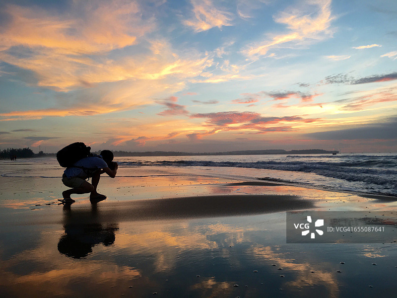 夏天海滩!图片素材