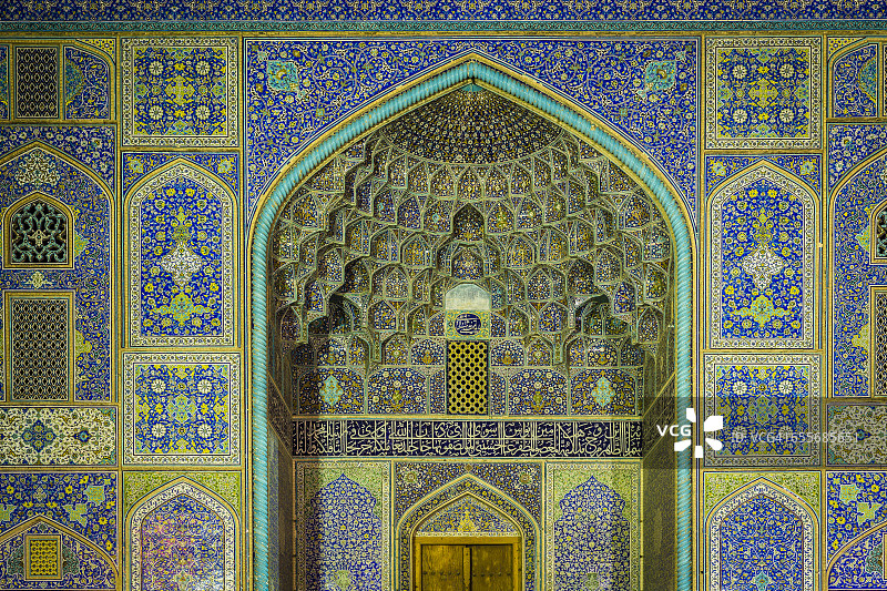谢赫·洛特夫拉清真寺入口图片素材