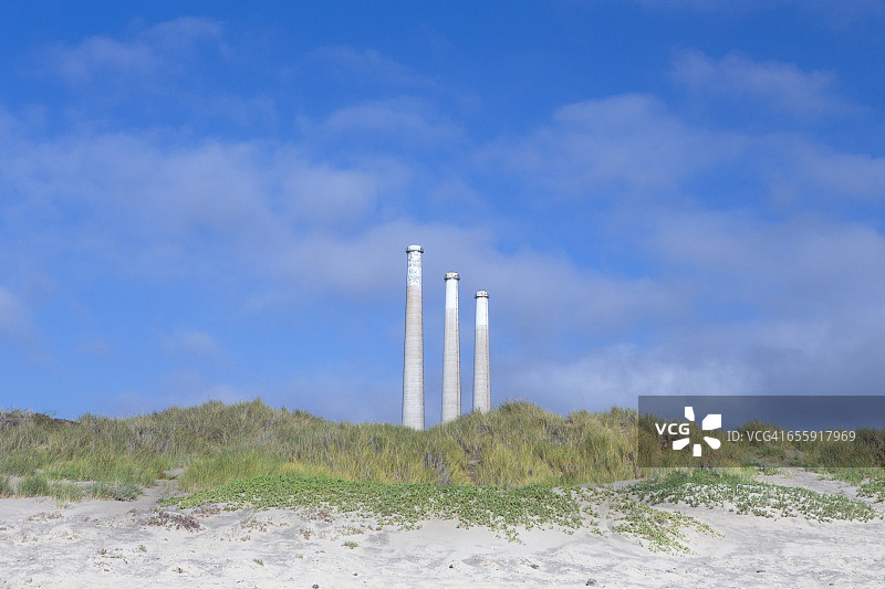 莫罗湾著名的烟囱图片素材