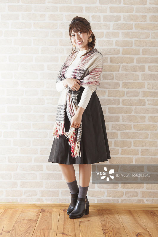 年轻的日本女子肖像图片素材