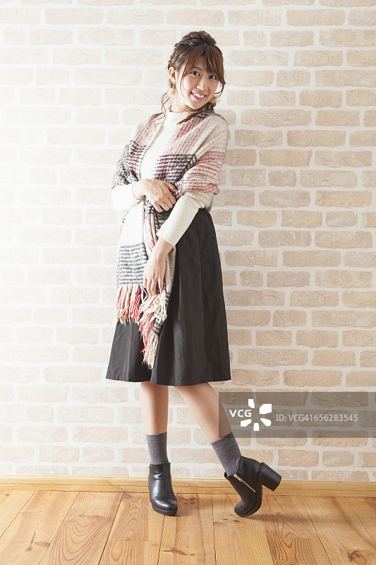 年轻的日本女子肖像图片素材