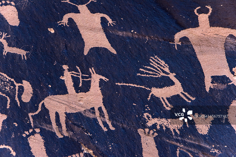 史前岩画图片素材