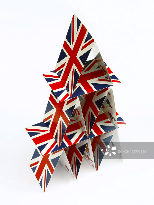 英国脱欧后的脆弱经济和不确定性图片素材