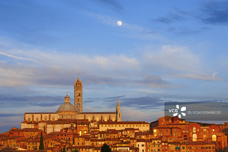 锡耶纳圣母升天主教座堂，托斯卡纳图片素材