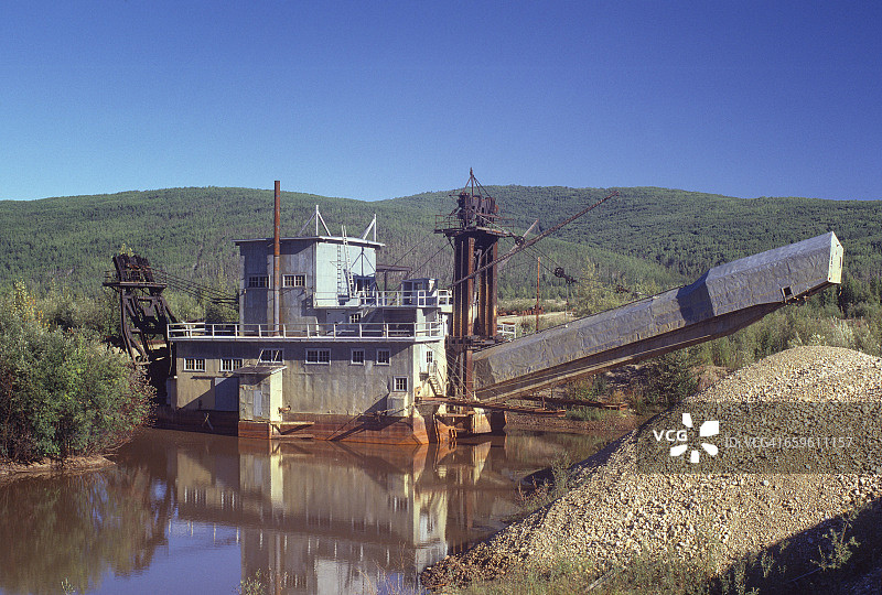 金矿挖掘机图片素材