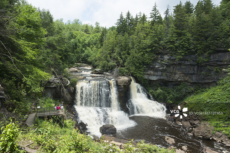 西弗吉尼亚州黑水瀑布图片素材