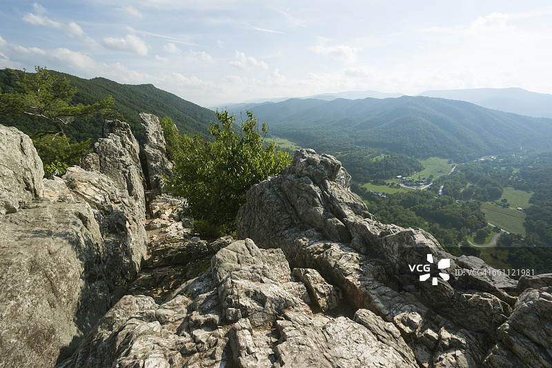 西弗吉尼亚州塞内卡岩景观图片素材