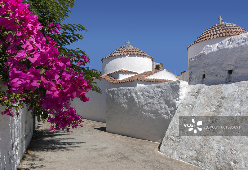 帕特莫斯岛，希腊多德卡尼斯群岛图片素材