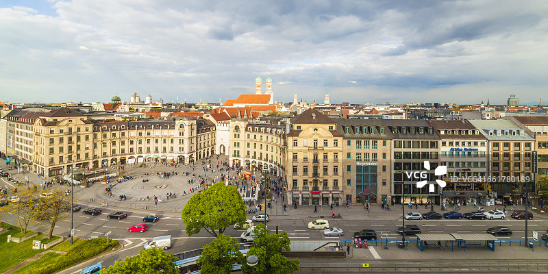 德国慕尼黑：卡尔广场一览图片素材