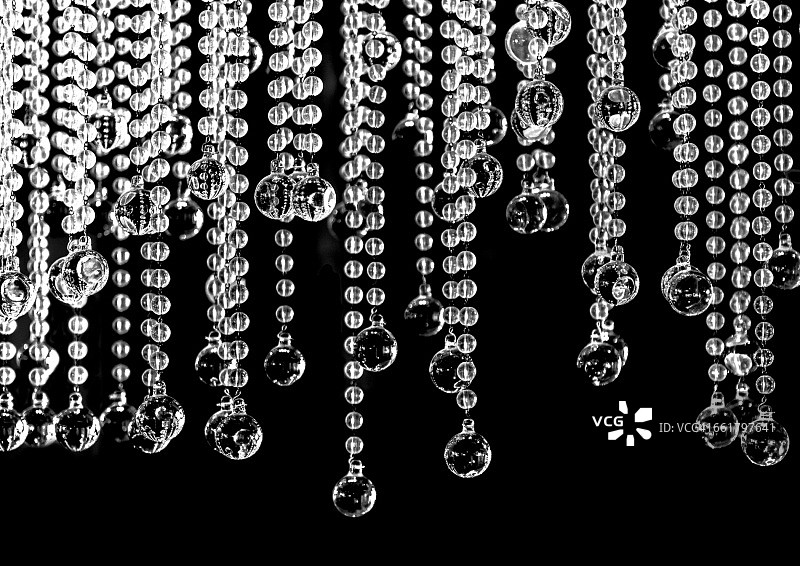 复古玻璃珠帘图片素材
