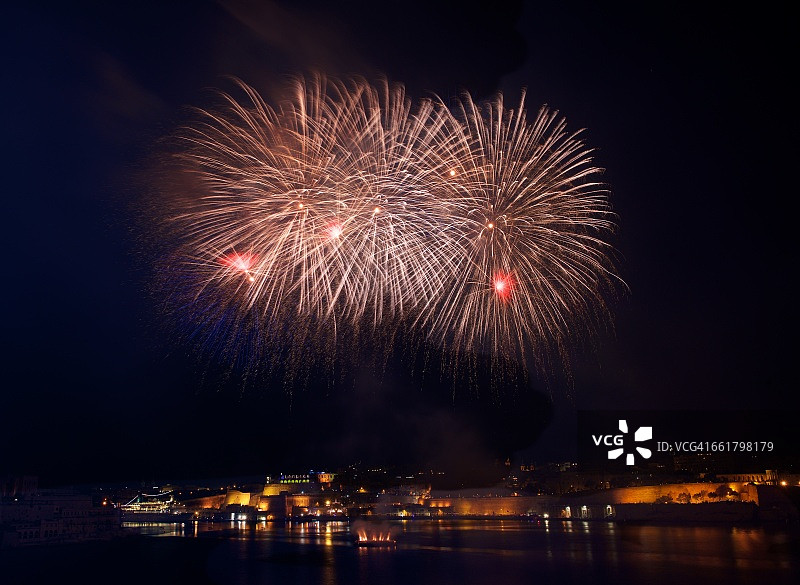 马耳他瓦莱塔烟花图片素材