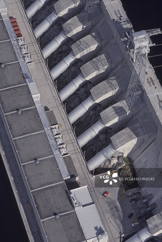 约瑟夫酋长坝水管航拍图片素材