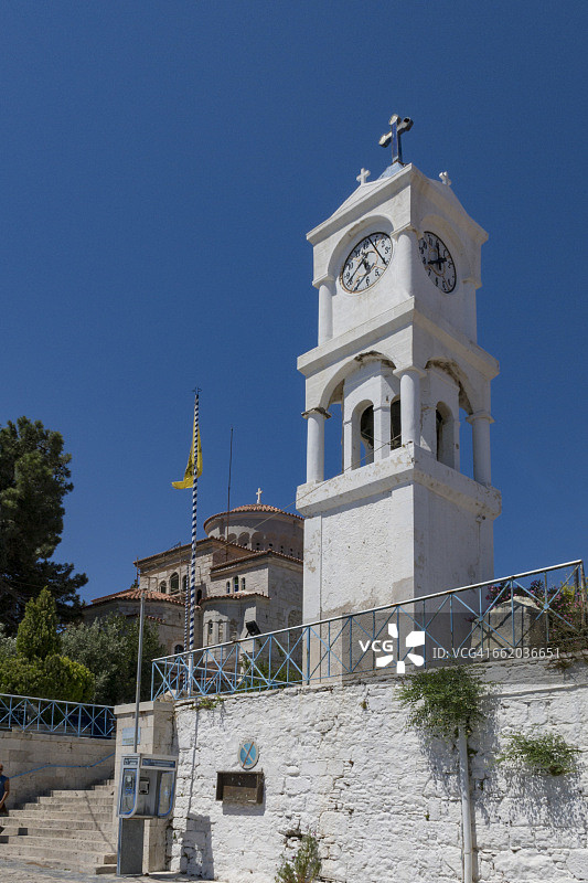 皮塔哥利翁附近的小教堂钟楼图片素材