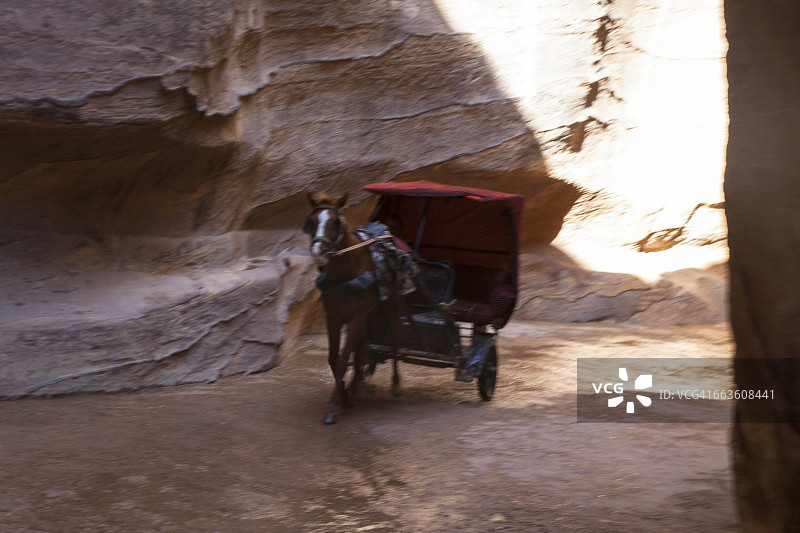 约旦佩特拉古迹：纳巴泰人的建造地图片素材