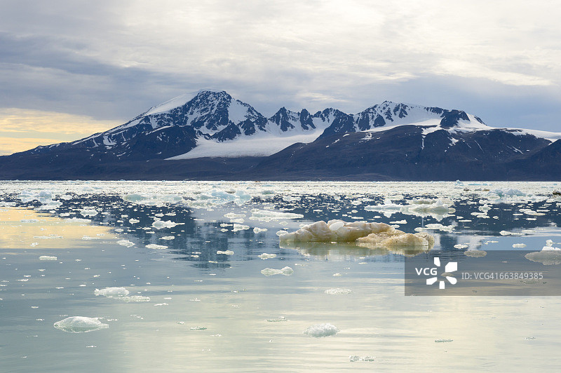 利利霍克冰川图片素材