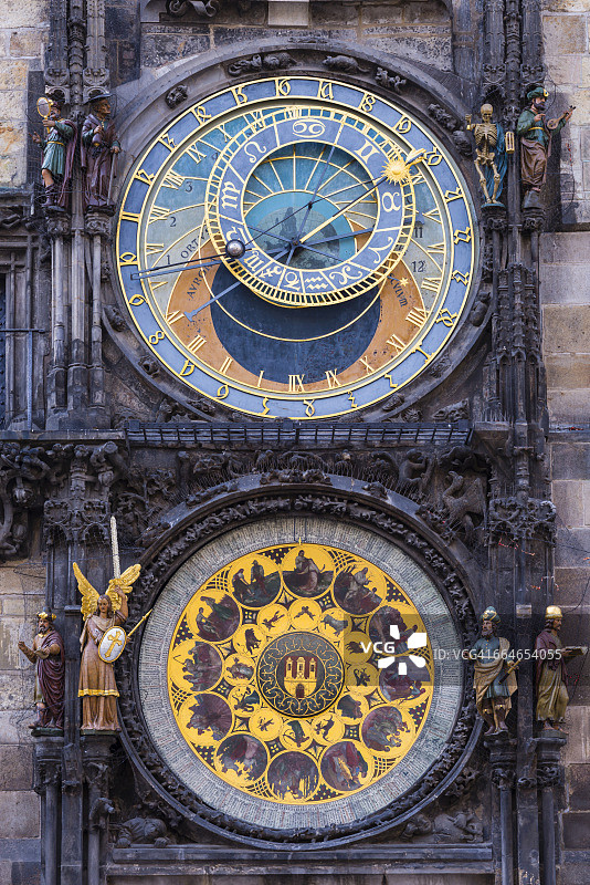 布拉格市政厅天文钟图片素材