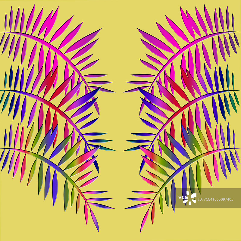 树叶形状图案创意抽象设计图片素材