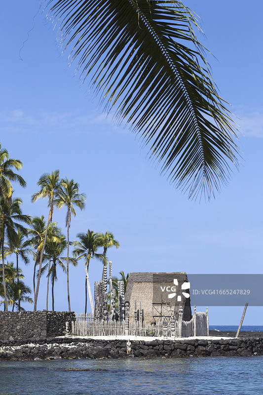 夏威夷普吾可霍瑙au国家历史公园的祭坛图片素材
