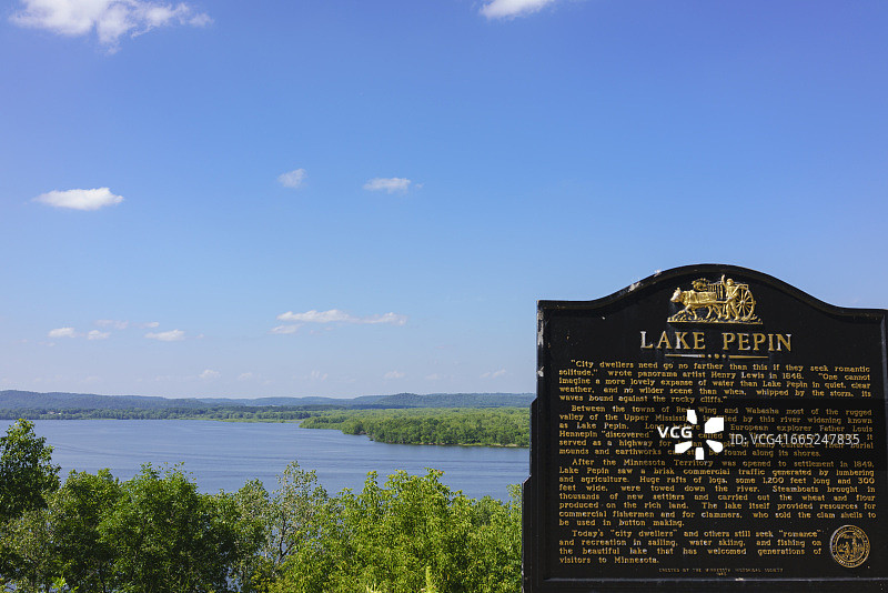 明尼苏达州佩平湖历史地标图片素材